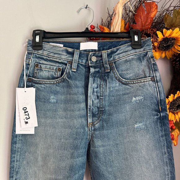 Boyish DARCY Womens Raw Hem Cropped Jeans Sz 25 in REARWINDOW - Picture 3 of 11